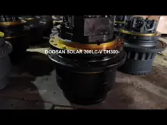 DH300-7古いDAWOO最終的なドライブ アッセンブリの掘削機旅行装置TGFQ video