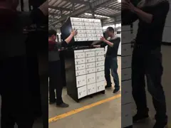 Ящик для хранения цвета сейфа нержавеющей стали крася для комнаты банковского хранилища video