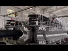 HDPE PP Double Wall Corrugated Pipe Production Line 350kg/H