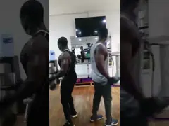 Набор гантели Crossfit аксессуаров разминки спортзала 50KG черный покрытый PU video