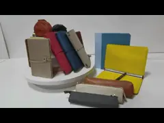 крышка держателя паспорта 7.5x13.5cm кожаная, бумажник кармана слепых Debossing людей EN17 кожаный video