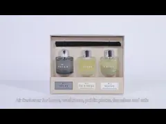 Cylinder Square Bottle Room Scent Fragrance Reed Diffuser With Gift Box