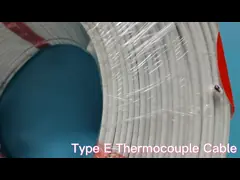 Fiberglass Silicone Thermocouple Extension Wire K Type PVC Compensation Cable video