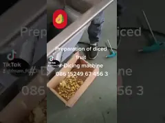 Машина для нарезания фруктов из нержавеющей стали 1000 кг/ч Машина для нарезания овощей video