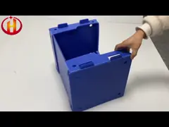 Stackable Blue Corrugated Plastic Picking Bins Environmental PP