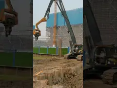 350kn Excavator Mounted Sheet Pile Driver 3200rpm 18m Length