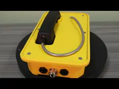 Прочный промышленный атмосферостойкий телефон с мигающим индикатором и растянутым кабелем video