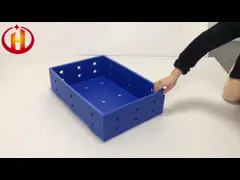 Custom Non Toxic Blue Corrugated Pp Packaging Box For Seafood