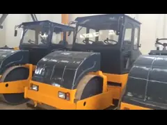 Сверхмощное строительство дорог оборудует машину ролика дороги барабанчика 10 тонн гидравлическую одиночную video