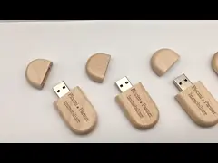Spersonalizowane drewniane dyski USB z drewna klonowego Graed A Pen Shapes 140x16mm