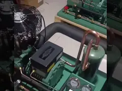 Воздух  20HP восьмиугольный охладил конденсатор холодильных установок блока рефрижерации 4NES-20Y video