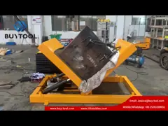 Портативная машинка 45 градусов мини мобильная электрическая Scissor вагонетка гидравлическое 800kg подъемного стола video