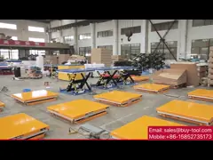 Hydraulic Stationary Scissor Lift Table 2200lbs Efficient Vertical