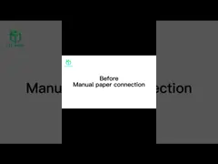 Splicer железного каркаса углерода автоматический бумажный ширина 300m/min бумаги 1800 mm video