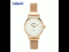 Ремешок для часов сетки металла диаманта дозора пояса нержавеющей стали движения кварца video