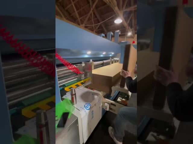 Corrugated 4 Color Printer Slotter Die Cutter Fruit Packages Pizza Box Making