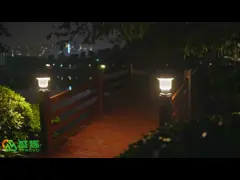 На открытом воздухе солнечные приведенные в действие ворота люмена лампы загородки набора света штендера столба высокие video