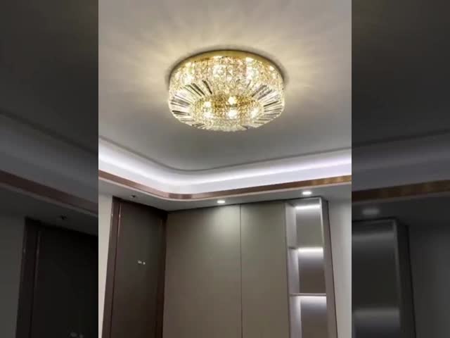E14 Home Decoration Round LED Ceiling Light H18cm For Living Room / Bedroom