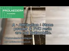 настил замка щелчка доказательства воды плиток пола ResistanceSPC носки 6.0mm высокий video