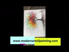 Abstract Canvas Wall Art Oil Painting Unframed For Living Room