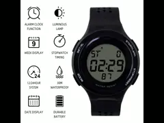 Красочный дозор руки LCD цифров с первоначальным ремнем силиконовой резины video