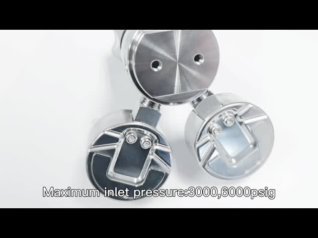 Двойное давление поршеня регулятора давления нержавеющей стали датчика 316 уменьшая регулятор видео