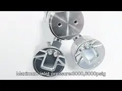 Двойное давление поршеня регулятора давления нержавеющей стали датчика 316 уменьшая регулятор video