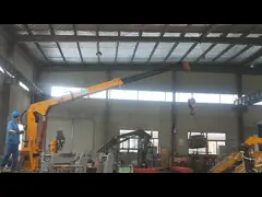 заграждение морского пехотинца 0.5T 5M телескопичное вытягивает шею с гидравлическим источником питания video