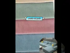 Подгонянная ткань драпирования бархата крышки софы цвета серая для мебели video