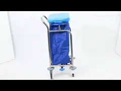 Нержавеющая сталь хирургического инструмента вагонетки белья больницы MK S17 с одной сумкой video