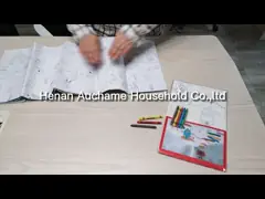 Скатерть партийного органа DIY для детей рисуя скатерть искусства граффити большую video