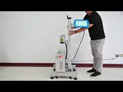 Fiber Laser Marking Printer Printing Machine for metal tin can pipe coding