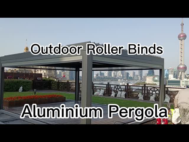Предохранение от Солнца белой алюминиевой ручной Louvered перголы SUNC 6x3m на открытом воздухе водоустойчивое