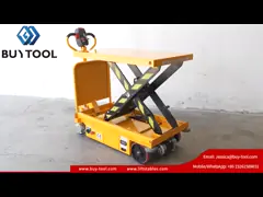 Небольшая ручная таблица подъема одиночная Scissor таблица подъема 2350x1300mm ножного насоса низкопрофильного роторная гидравлическая video