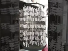 Оборудование для нанесения покрытия вакуума Кристл ПВД высокой эффективности Фошан ДЖСС стеклянное для цвета радуги черноты золота золотого серебра розового video