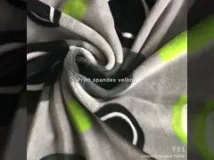 Сияющим зеленым связанная искривлением ткань Эластане полиэстера для одеяла платья одежды video
