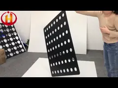 Anti Fire Black Corrugated Plastic Layer Pads With Holes