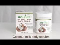 Exfoliate Skin Coconut Milk Skin Care Body Scrub 250g Black Color