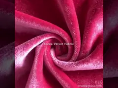 Polyester Spandex Knit Crushed Ks Velvet Fabric For Skirt Garment