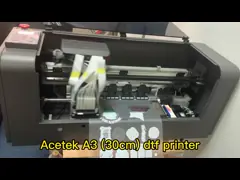 Небольшой настольный сразу принтер dtg A3 30cm фильма передачи с креном video