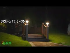 Сила света штендера столбца на открытом воздухе столба солнечная привела алюминиевый сплав 4.5W video