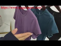 Футболка спорт оранжевых обнаженных женщин длинного рукава йоги верхних незаконная Breathable video