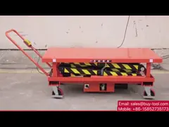 Mobile Electric Scissor Lift Table With Skirt Mobile Elevator Lift 1010x520mm