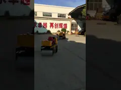 Прогулка мини руки ручная за роликом дороги с двигателем дизеля ХОНДА 5.5ХП video