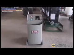 Кондиционер двойной системы спасения AC газа R134a 1234yf автомобильной автоматический повторно используя машину video