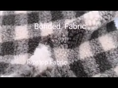 Kintted Ripstop verpfändete Gewebe 200DX200D für die Breathable Winter-Jacke