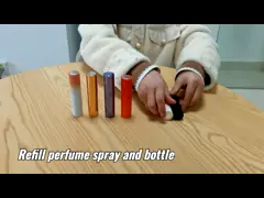 алюминиевый флакон духов бутылки стекла раковины 10ml роскошный Refillable video