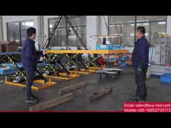 Portable Mobile Hydraulic Scissor Lifting Platform With Skirt Protection 1020x610mm