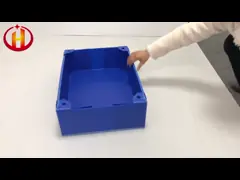 Reusable Blue Plastic Corrugated Totes Collapsible