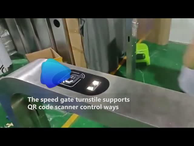 体育館のための細い歩行者の速度ゲートRFID QRコードNFCカード パス制御